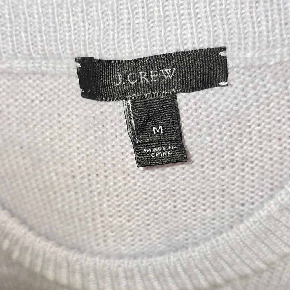 J. CREW jeweled decorated wool blend sweater